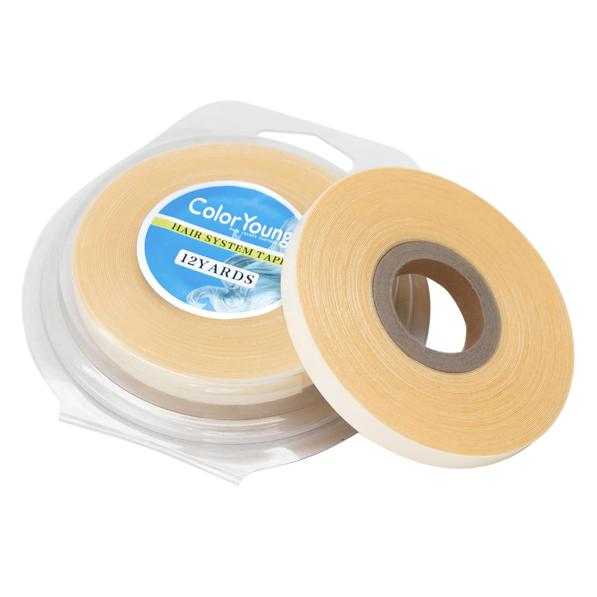 Double-Sided Hair Extension Tape Roll – 0.8cm x 12 Yards | Strong Hold for Tape-In Hair Extensions