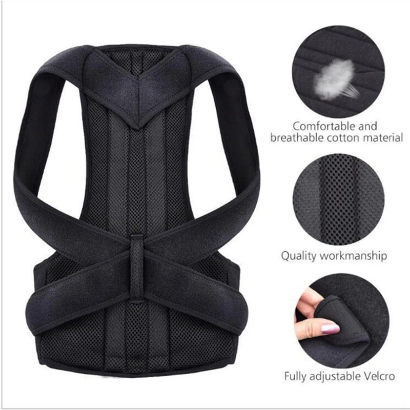 Adjustable Posture Corrector & Lower Back Support Brace – For Men & Women