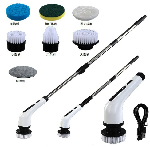 Rechargeable Electric Scrubbing Brush – Waterproof Multi-Surface Power Cleaner