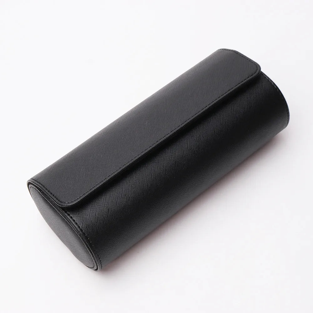 3-Slot Travel Watch Case – PU Leather Watch Box Organizer for Travel & Home