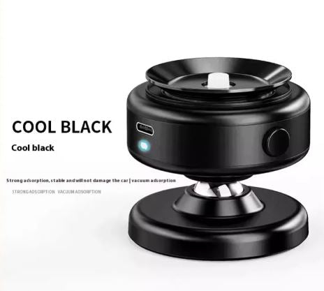 Magnetic Car Phone Holder – 360° Rotating Universal Mount for Air Vent, Dashboard & Windshield | Black & Grey