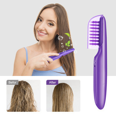 Electric Detangling Brush – Cordless Scalp Massage Hair Brush for Wet & Dry Hair | ABS | Purple