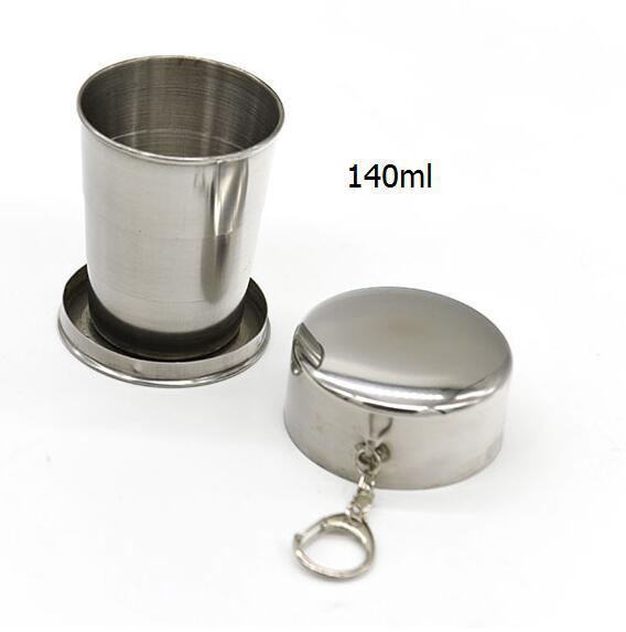 Collapsible Stainless Steel Travel Cup – Foldable Pocket-Sized Reusable Cup