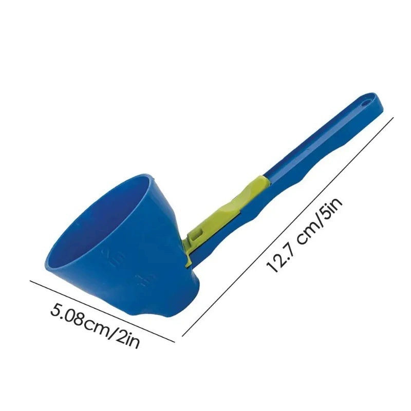 2-in-1 Measuring Spoon & Funnel – No-Spill Portioning Tool for Protein Powder, Spices, Coffee & More