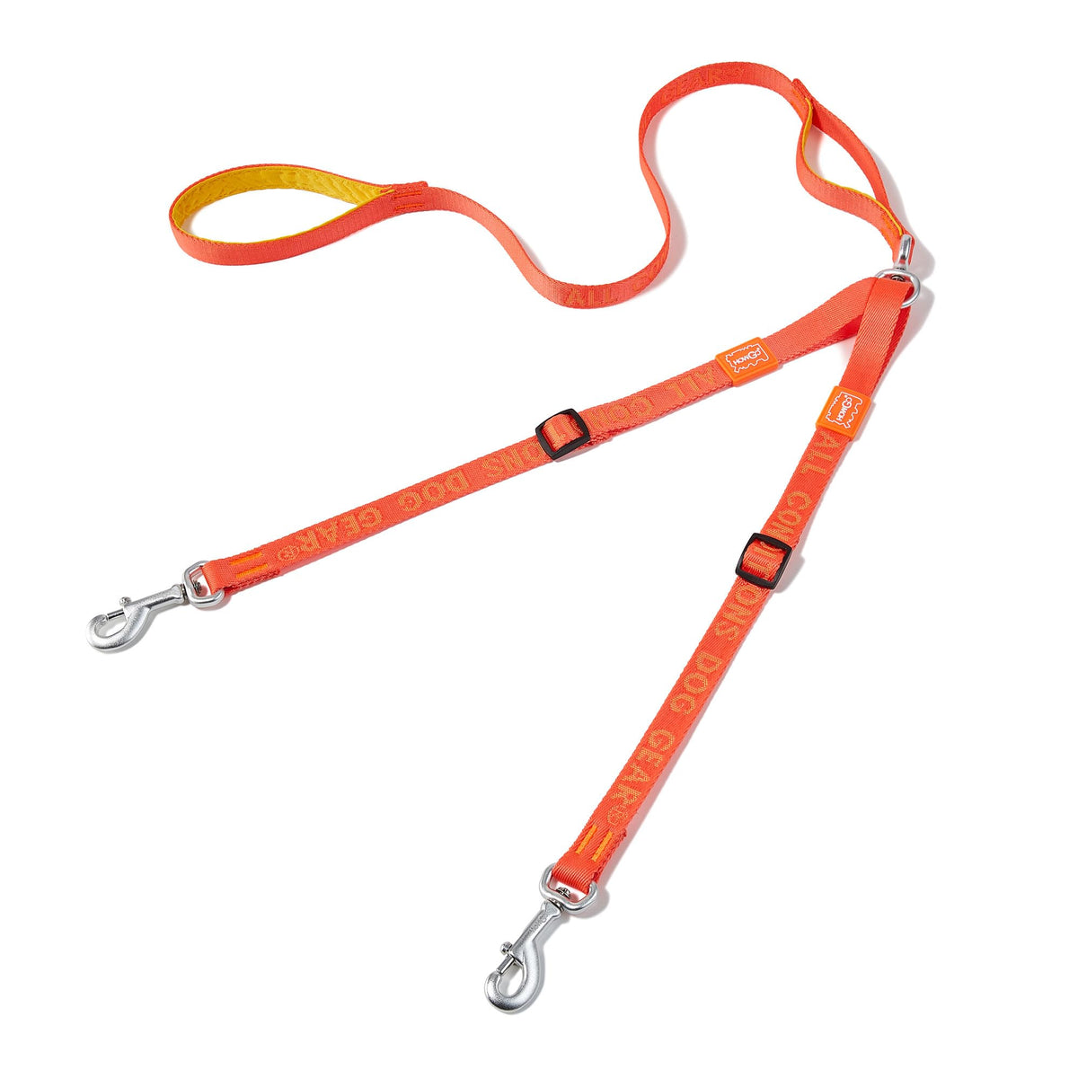 No-Tangle Double Dog Leash – 360° Swivel Coupler for Two Dogs with Padded Handle