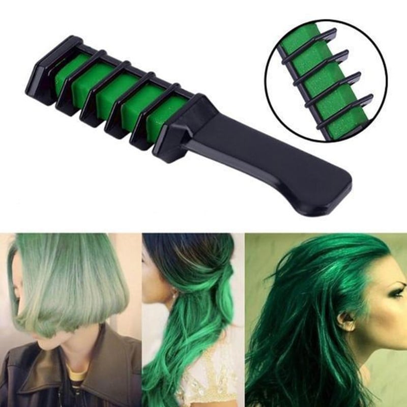 Mini Disposable Hair Color Chalk with Comb Brush – Temporary Hair Dye in 12 Vivid Colors | Sets in 60 Seconds | Washes Out Easily