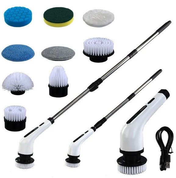 Rechargeable Electric Scrubbing Brush – Waterproof Multi-Surface Power Cleaner