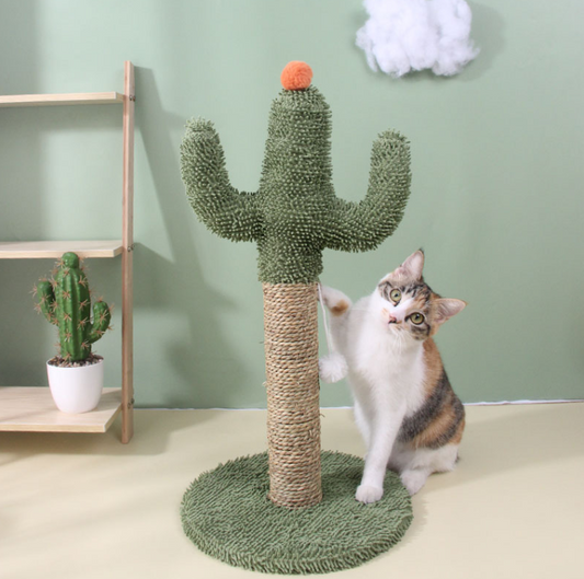 Sisal Cactus Cat Scratching Post – Oversized Cat Climbing Tower