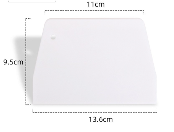 Stainless Steel Dough Cutter & Scraper – Built-In Measurement Scale for Baking