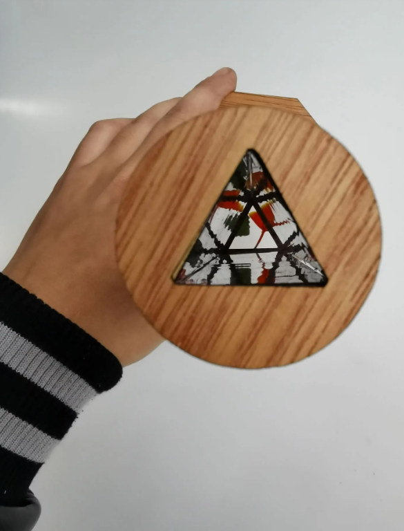 DIY Wooden Rotating Kaleidoscope Kit – Build Your Own Kaleidoscope | Creative Craft & STEM Toy for Kids & Adults