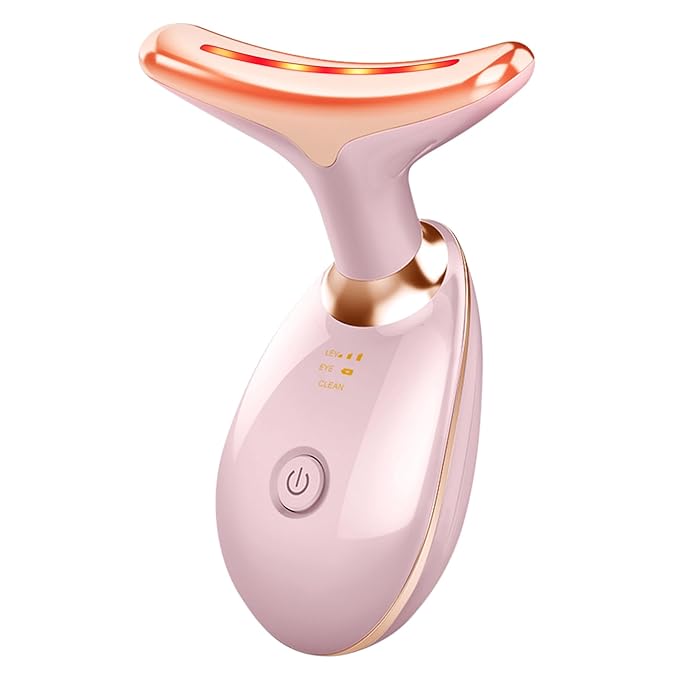7-Color LED Microcurrent Facial Massager – Skin Firming, Jawline & Anti-Aging Face Device