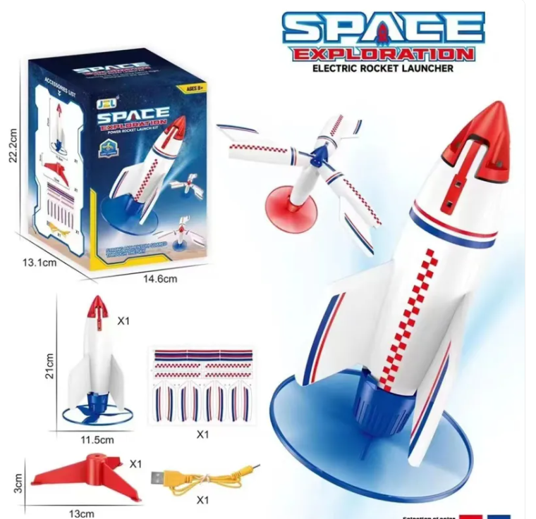 Kids’ Space Rocket Launch Toy – Interactive Rocket Launcher with Lights & Sound