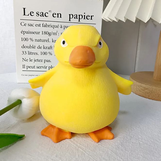 Yellow Duck Stress Relief Toy – Squishy Decompression Fidget Duck for Anxiety & Relaxation | 13cm