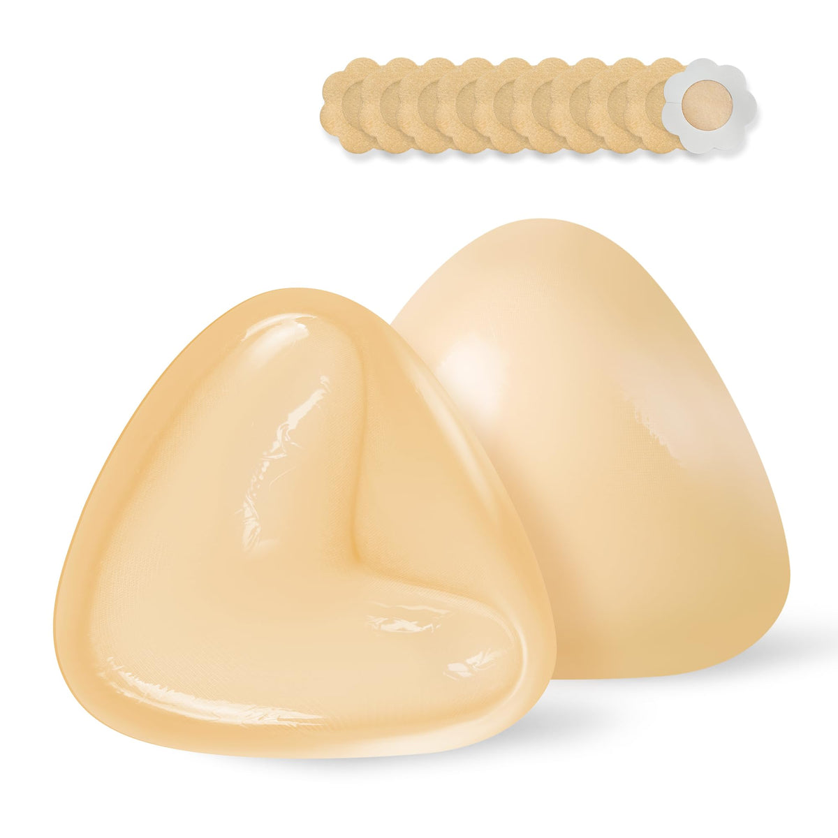 Double-Sided Sticky Bra Inserts – Push Up & Lift Silicone Pads, Washable & Reusable (Medium)