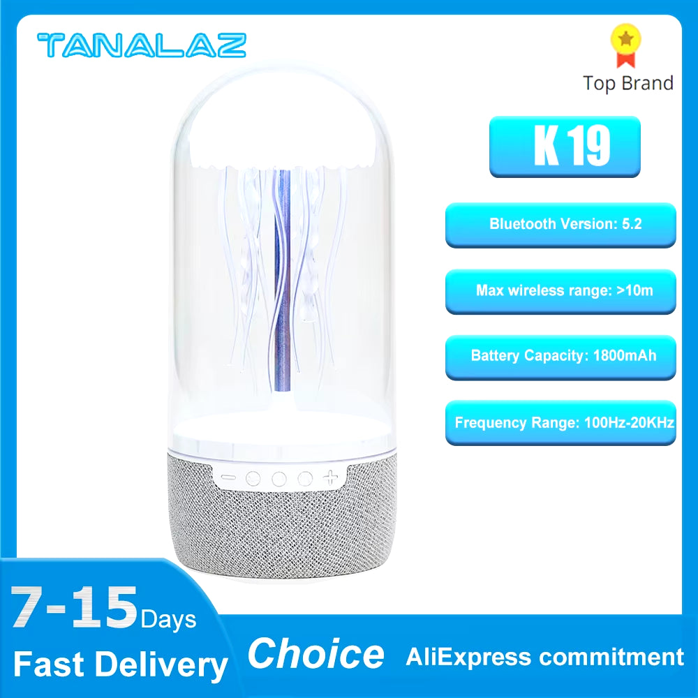 TANALAZ K19 Portable Bluetooth 5.2 Speaker – 3D Surround Sound & Subwoofer