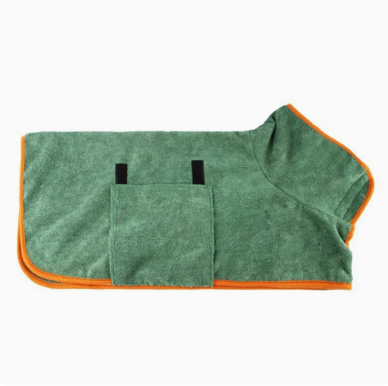 Pet Bathrobe Fast-Drying Towel – Microfiber Dog & Cat Bath Robe