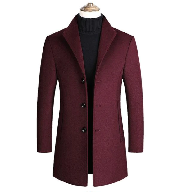 Women's Wool Overcoat – Classic Tailored Winter Coat