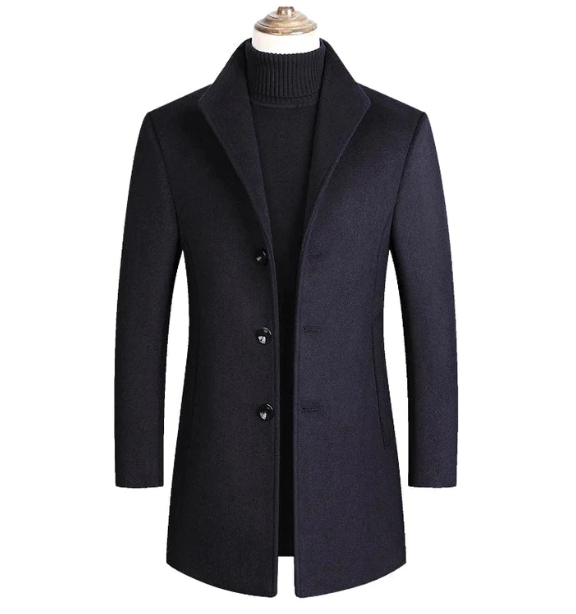 Women's Wool Overcoat – Classic Tailored Winter Coat