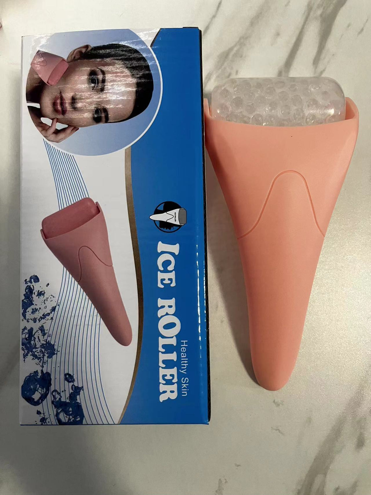 Ice Roller Facial Massager – Cooling Face Roller for Puffiness & Skin Firming
