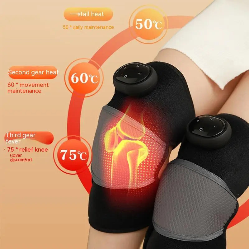 Electric Self-Heating Knee Massager – USB Rechargeable Wrap for Pain Relief