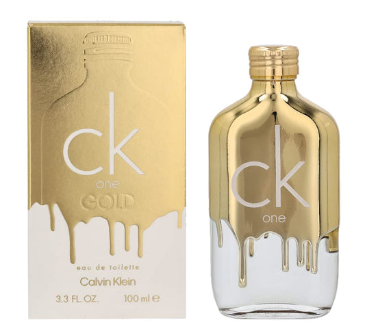Calvin Klein CK One Gold Eau de Toilette – Woody Unisex Fragrance with Fig, Neroli & Vetiver | Long-Lasting