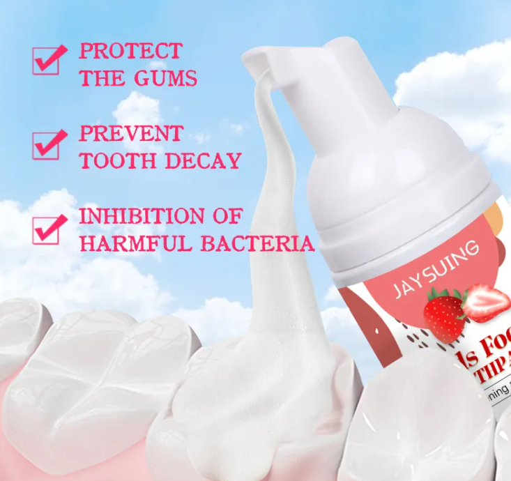 Kids’ Foam Tooth Cleaning Mousse – Gentle Fluoride-Free Oral Care for Children | Blueberry & Orange Flavors