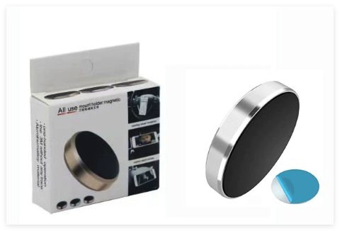 Magnetic Car Phone Holder – Aluminum Alloy Universal Mount for Dashboard, Wall & Desktop | Silver, Black, Gold & Rose Gold