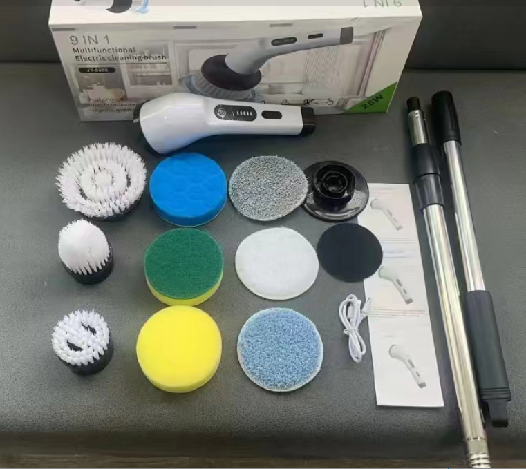 Rechargeable Electric Scrubbing Brush – Waterproof Multi-Surface Power Cleaner