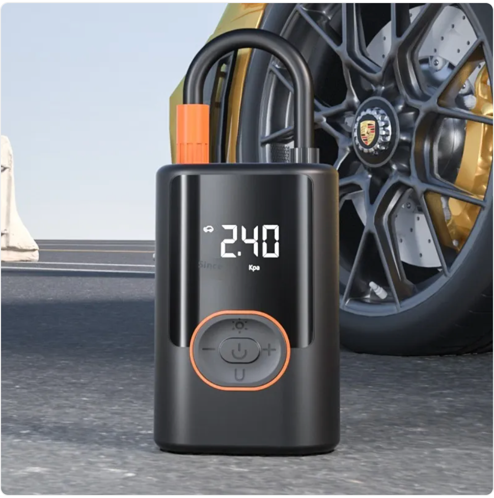 100W High-Pressure Car Tire Inflator – Portable Wireless & Dual-Power Air Pump