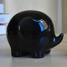 Creative Zakka Elephant Figurine - Ceramic Desk Decor