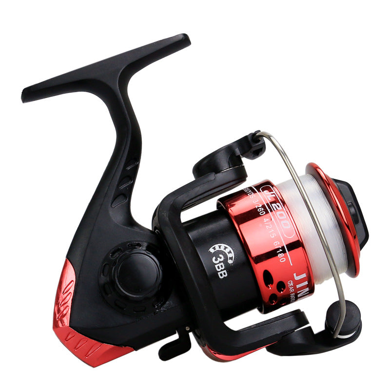 Mini Portable Spinning Fishing Reel – 5.2:1 Gear Ratio, 3 Bearings, Left & Right Hand | Gold, Red, Blue & Black | With Optional Winder