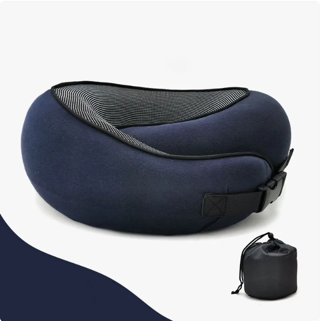 Memory Foam U-Shaped Neck Pillow – Cervical Support for Napping, Travel & Rest | Multiple Colors