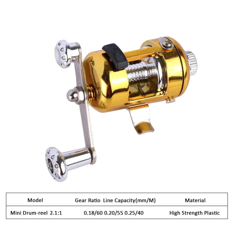 Mini Pocket Fishing Rod – Collapsible Aluminum Travel Fishing Rod, 95cm, 56g, 190m Line Capacity (5 Colors)
