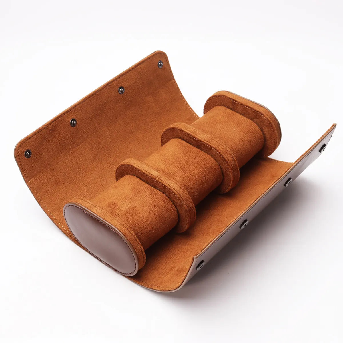 3-Slot Travel Watch Case – PU Leather Watch Box Organizer for Travel & Home