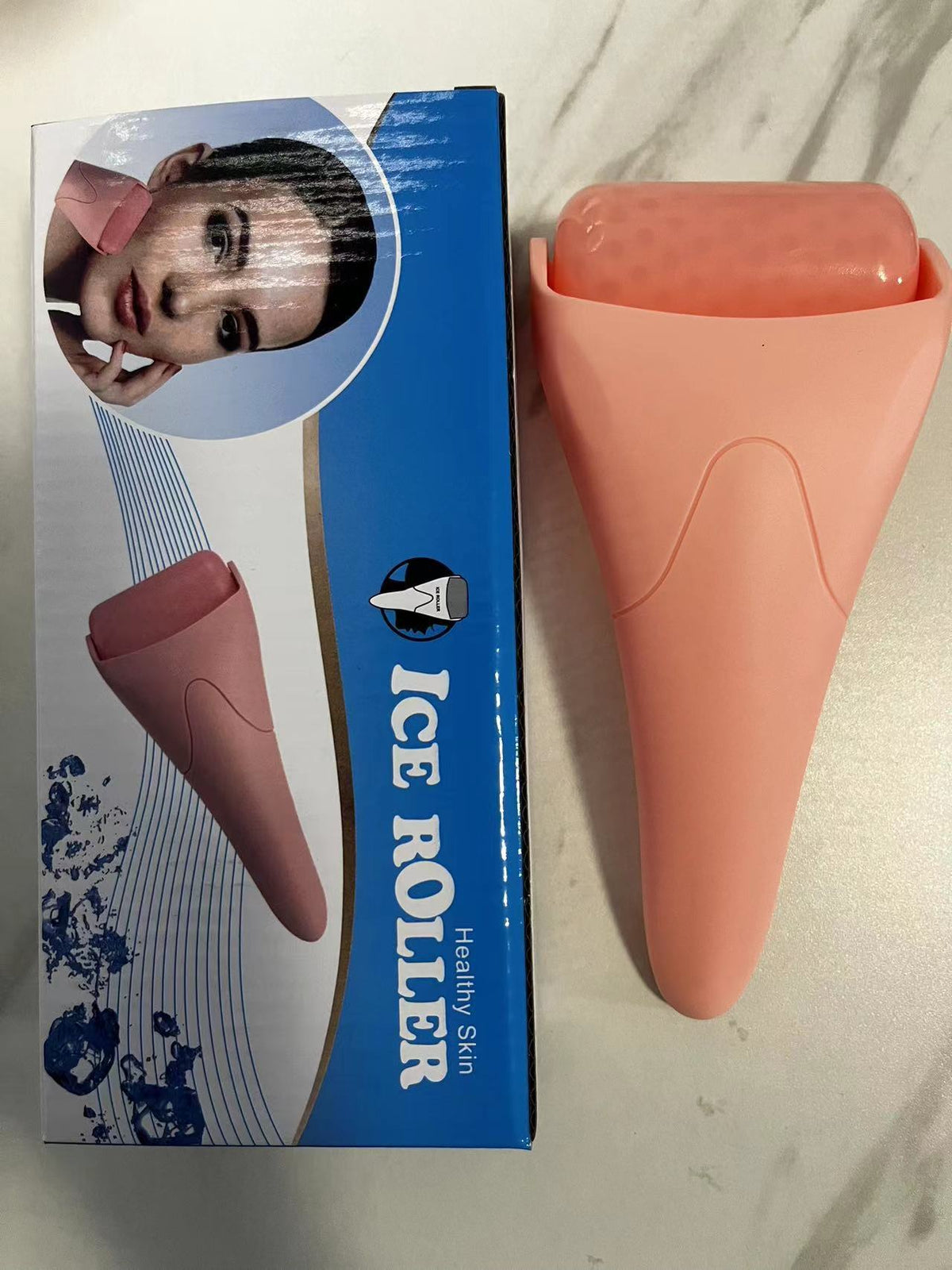 Ice Roller Facial Massager – Cooling Face Roller for Puffiness & Skin Firming