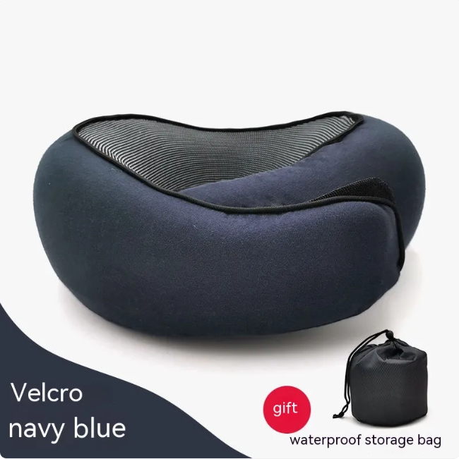 Memory Foam U-Shaped Neck Pillow – Cervical Support for Napping, Travel & Rest | Multiple Colors