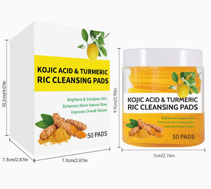 Turmeric & Kojic Acid Brightening Cleansing Cloth – Natural Skin Tone Corrector