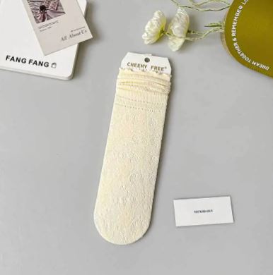 Women’s Breathable Lace Mesh Socks – Elegant Sheer Ankle Socks for Everyday & Dressy Wear | 15 Styles | White, Black & Beige