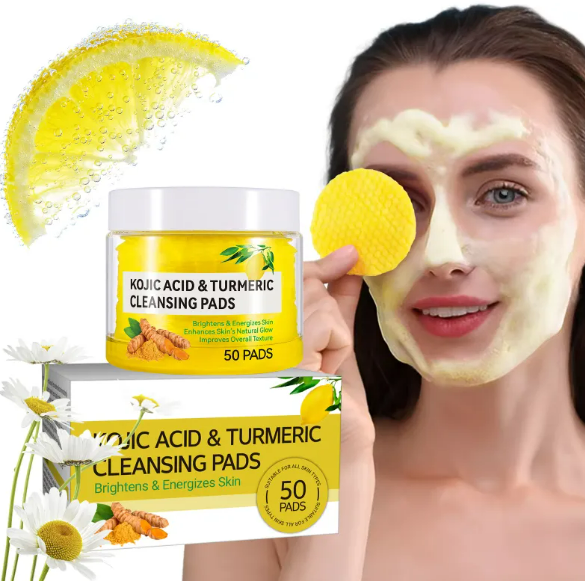Turmeric & Kojic Acid Brightening Cleansing Cloth – Natural Skin Tone Corrector