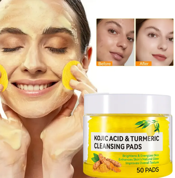 Turmeric & Kojic Acid Brightening Cleansing Cloth – Natural Skin Tone Corrector