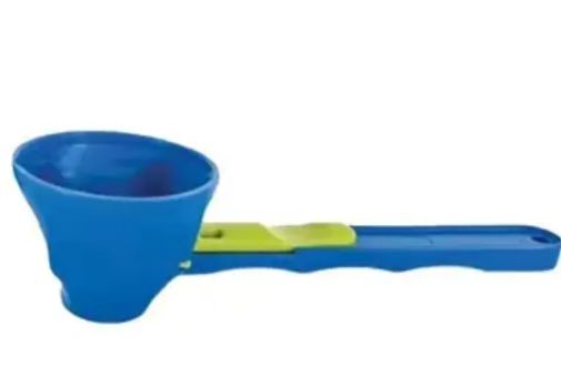 2-in-1 Measuring Spoon & Funnel – No-Spill Portioning Tool for Protein Powder, Spices, Coffee & More