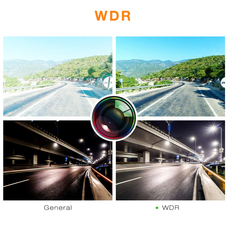 170° WiFi Dash Cam – HD 1080P Car DVR with G-Sensor, Night Vision & Loop Recording