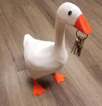 Duck Magnet Key Holder – Cute Decorative Strong Magnetic Organizer for Keys, Notes & Lightweight Essentials (With or Without Base)