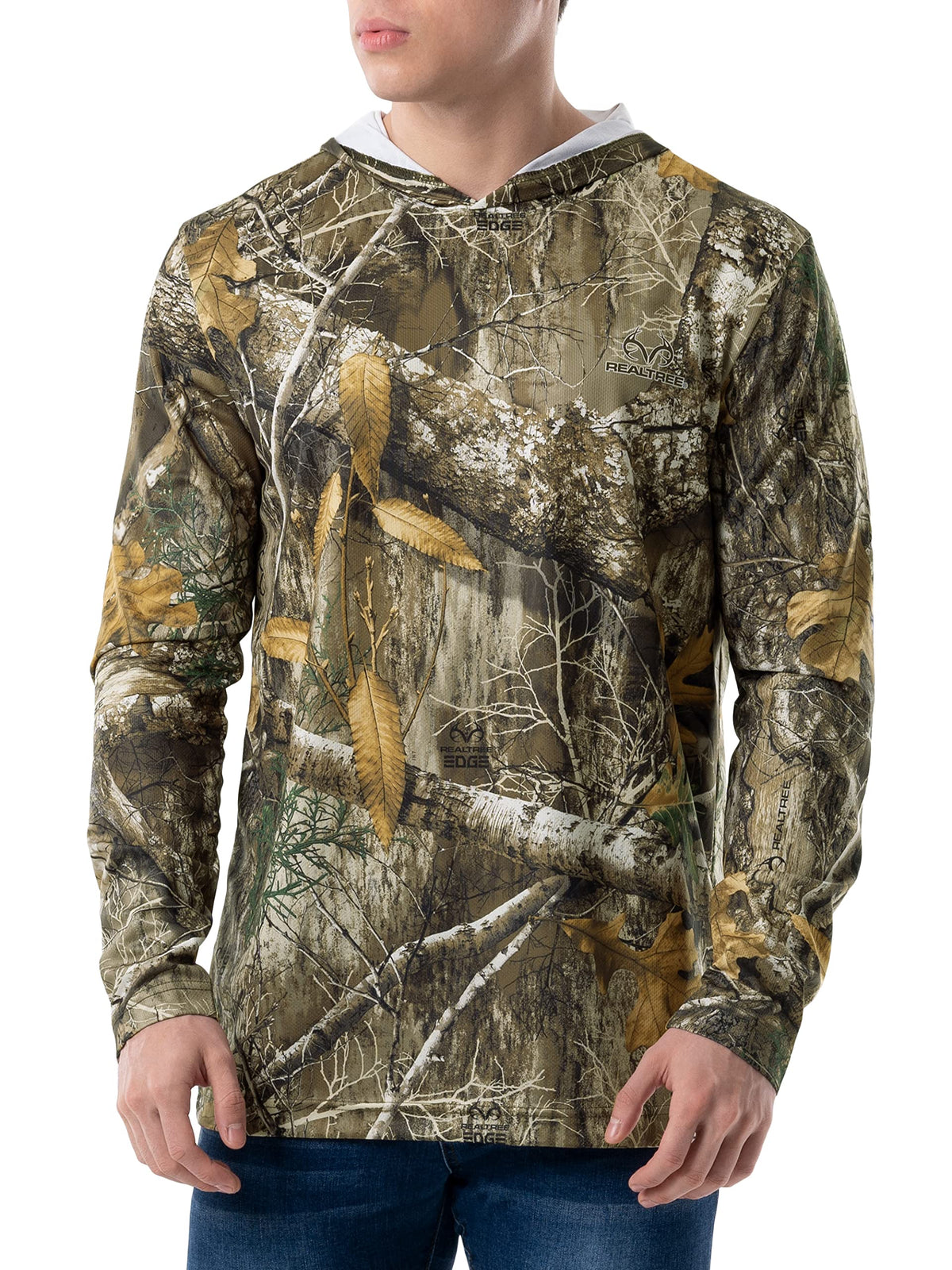 Realtree Men’s Performance Pullover Hoodie – Edge Camo | Moisture-Wicking, Scent Control & UPF 30+ | Hunting & Outdoor