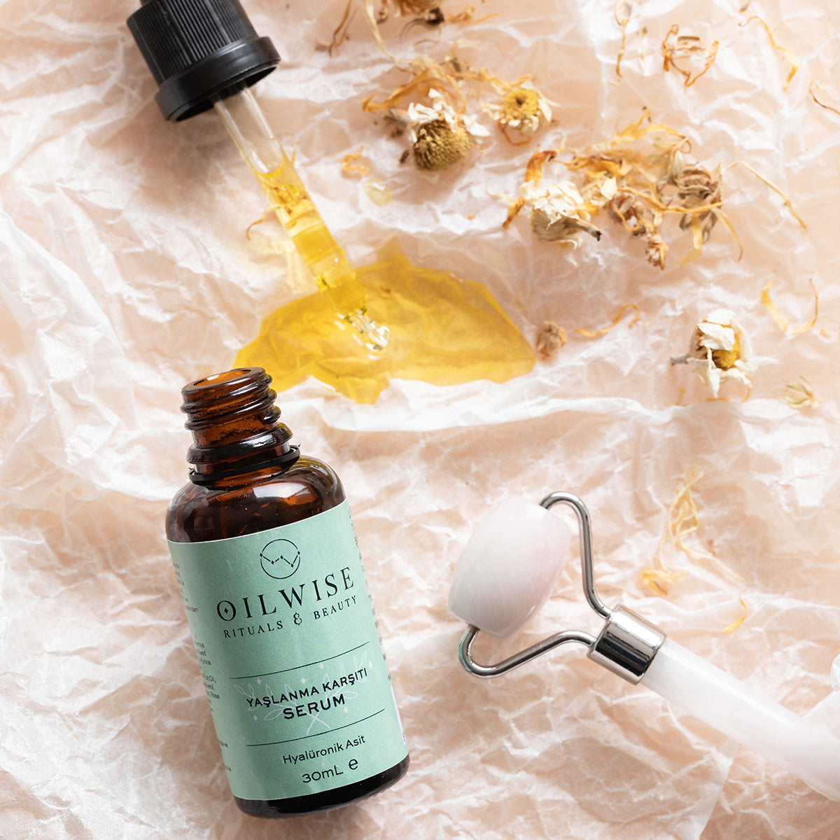Oilwise Anti-Aging Face Serum – Hyaluronic Acid & Rosehip Oil, 30ml