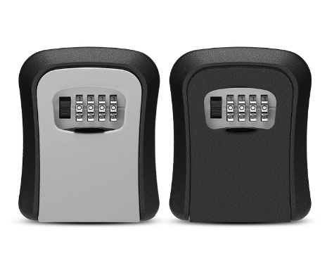 Wall Mounted Key Safe Lock Box – Weatherproof Zinc Alloy with 4-Digit Combo