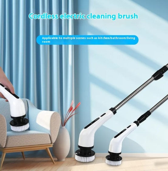 Rechargeable Electric Scrubbing Brush – Waterproof Multi-Surface Power Cleaner