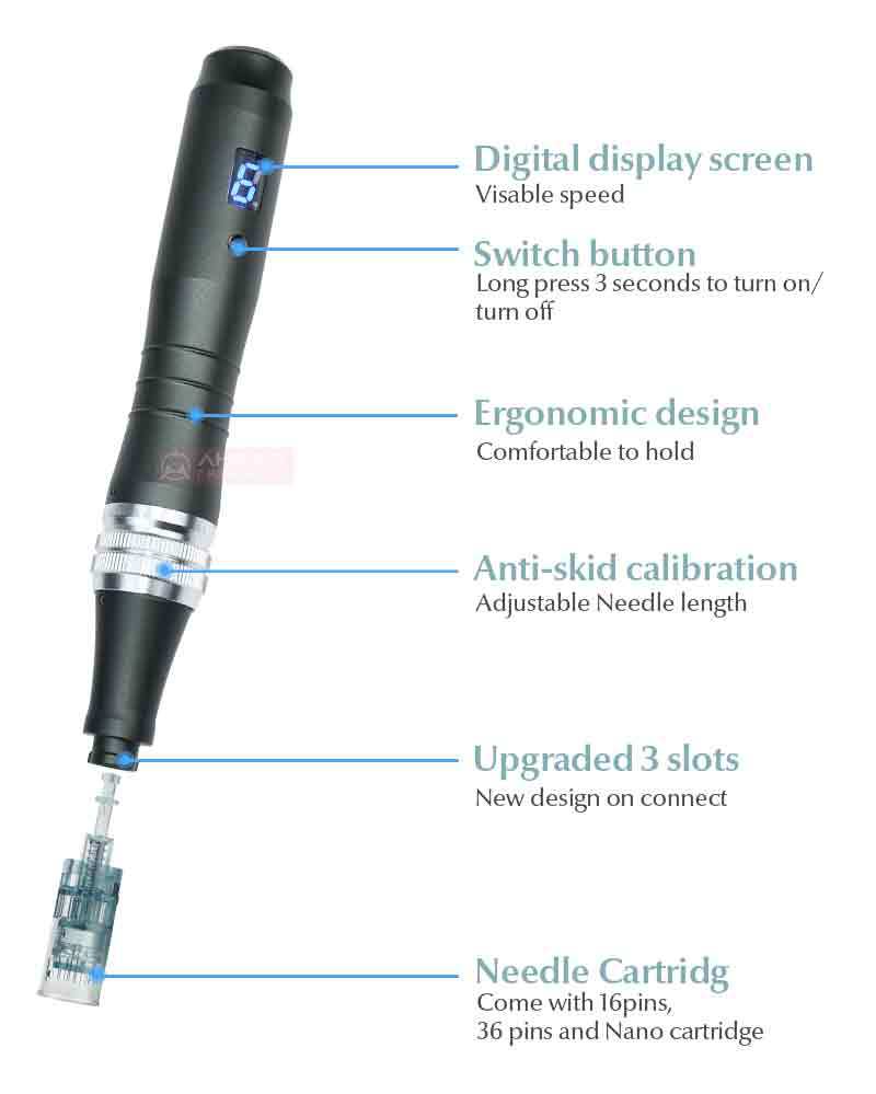 Electric Microneedling Beauty Device – Exosome Skin Rejuvenation Instrument (M8)