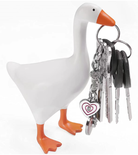 Duck Magnet Key Holder – Cute Decorative Strong Magnetic Organizer for Keys, Notes & Lightweight Essentials (With or Without Base)