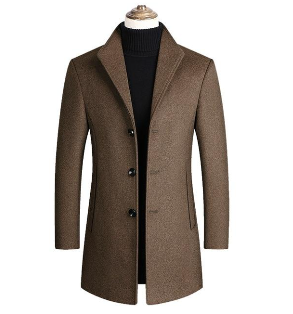 Women's Wool Overcoat – Classic Tailored Winter Coat